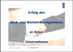 zur Präsentation "Erfolg des Risk- und Notfallmanagements in Ihrem Unternehmen"